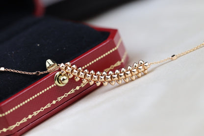 [Royal&Vicky]CLASH PINK GOLD NECKLACE