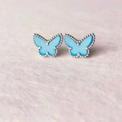 [Royal&Vicky]BUTTERFLY TURQUOISE EARRINGS SILVER