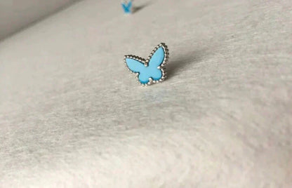 [Royal&Vicky]BUTTERFLY TURQUOISE EARRINGS SILVER