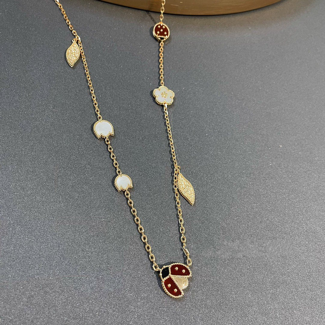 [Royal&Vicky]LUCKY SPRING 15 MOTIFS GOLD NECKLACE
