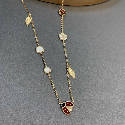[Royal&Vicky]LUCKY SPRING 15 MOTIFS GOLD NECKLACE