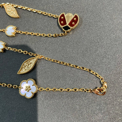 [Royal&Vicky]LUCKY SPRING 15 MOTIFS GOLD NECKLACE
