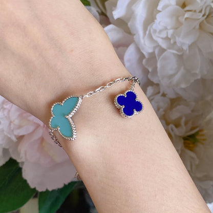[Royal&Vicky]LUCKY SPRING SILVER BRACELET 4 MOTIF