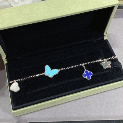 [Royal&Vicky]LUCKY SPRING SILVER BRACELET 4 MOTIF