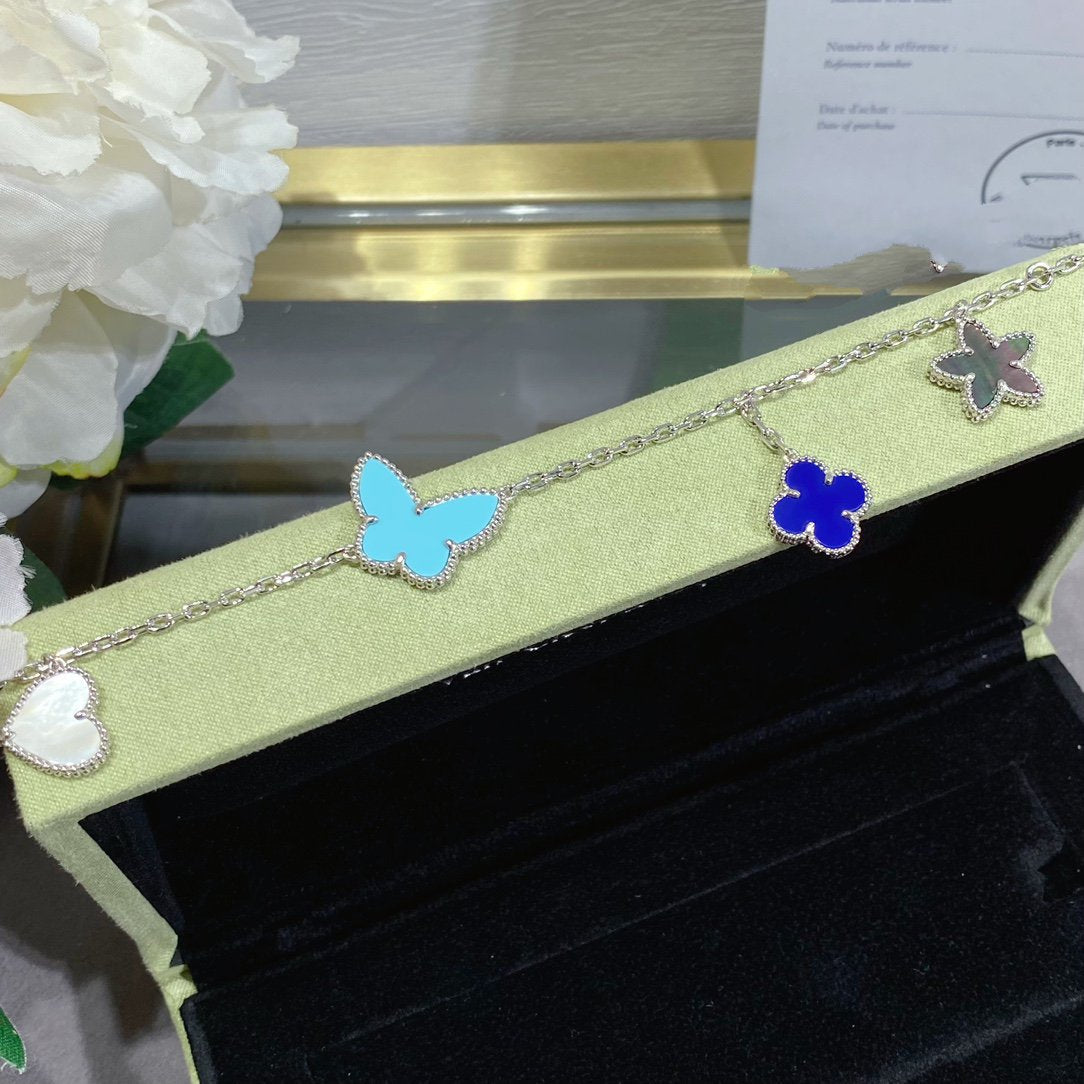 [Royal&Vicky]LUCKY SPRING SILVER BRACELET 4 MOTIF