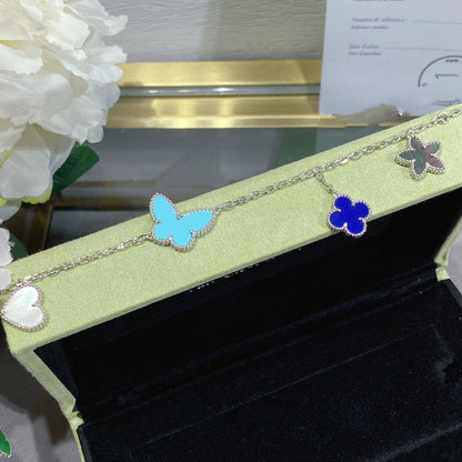 [Royal&Vicky]LUCKY SPRING SILVER BRACELET 4 MOTIF