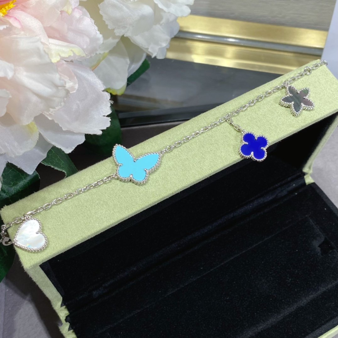 [Royal&Vicky]LUCKY SPRING SILVER BRACELET 4 MOTIF