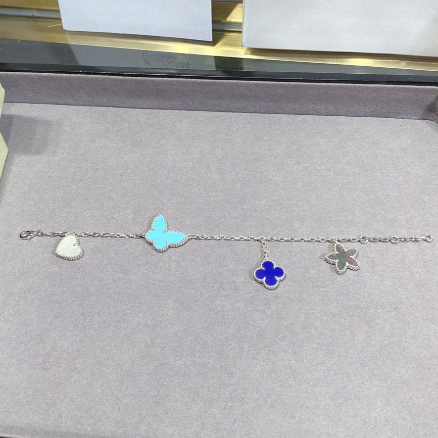 [Royal&Vicky]LUCKY SPRING SILVER BRACELET 4 MOTIF
