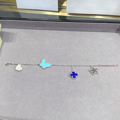[Royal&Vicky]LUCKY SPRING SILVER BRACELET 4 MOTIF