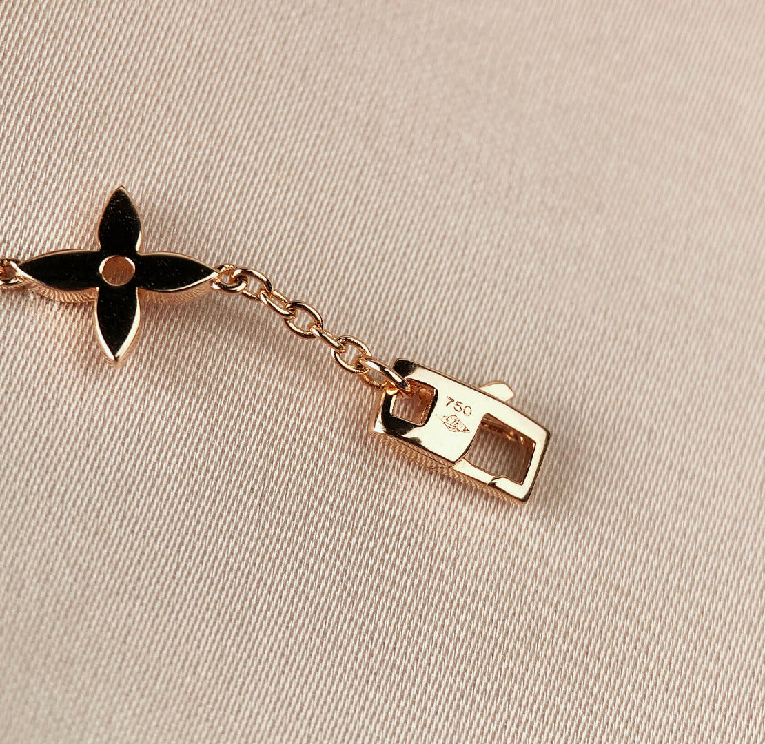 [Royal&Vicky]STAR AND SUN 7 MOTIFS GOLD BRACELET