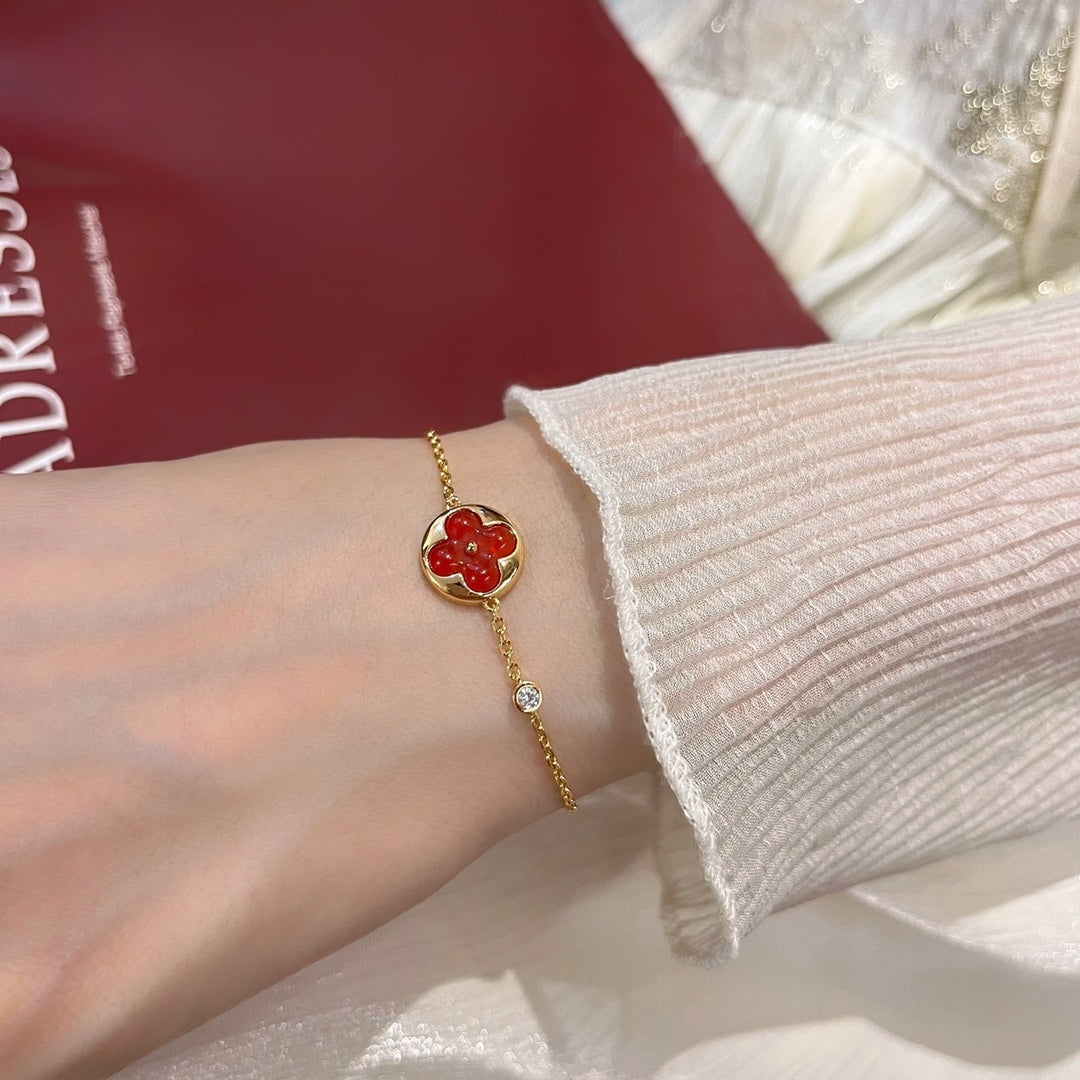 [Royal&Vicky]SUN PEDANT CARNELIAN BRACELET