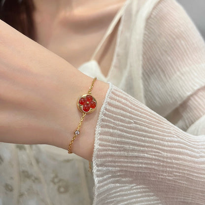 [Royal&Vicky]SUN PEDANT CARNELIAN BRACELET