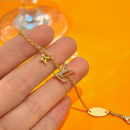 [Royal&Vicky]LOGO STAR MOTIF GOLD BRACELET