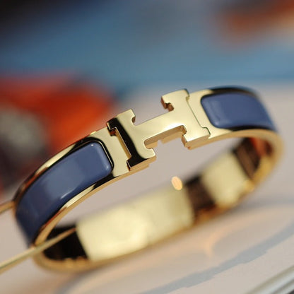 [Royal&Vicky]H BRACELET 12MM BLUE GRAY