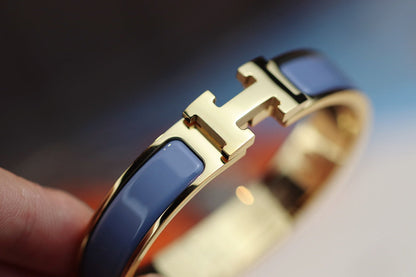 [Royal&Vicky]H BRACELET 12MM BLUE GRAY