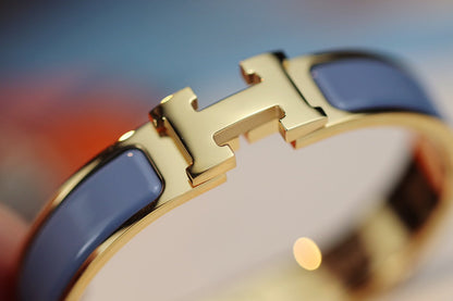 [Royal&Vicky]H BRACELET 12MM BLUE GRAY