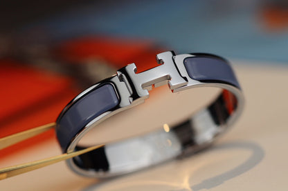 [Royal&Vicky]H BRACELET 12MM BLUE GRAY