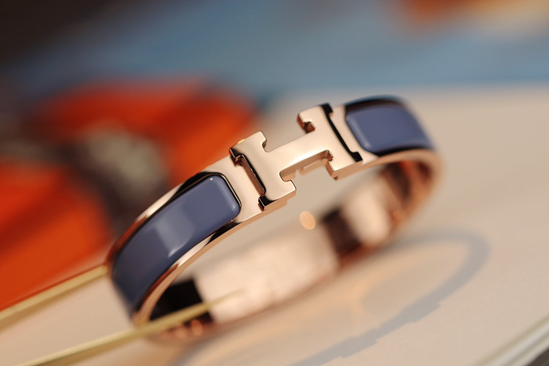 [Royal&Vicky]H BRACELET 12MM BLUE GRAY