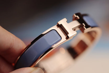 [Royal&Vicky]H BRACELET 12MM BLUE GRAY
