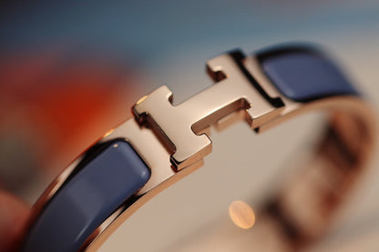 [Royal&Vicky]H BRACELET 12MM BLUE GRAY