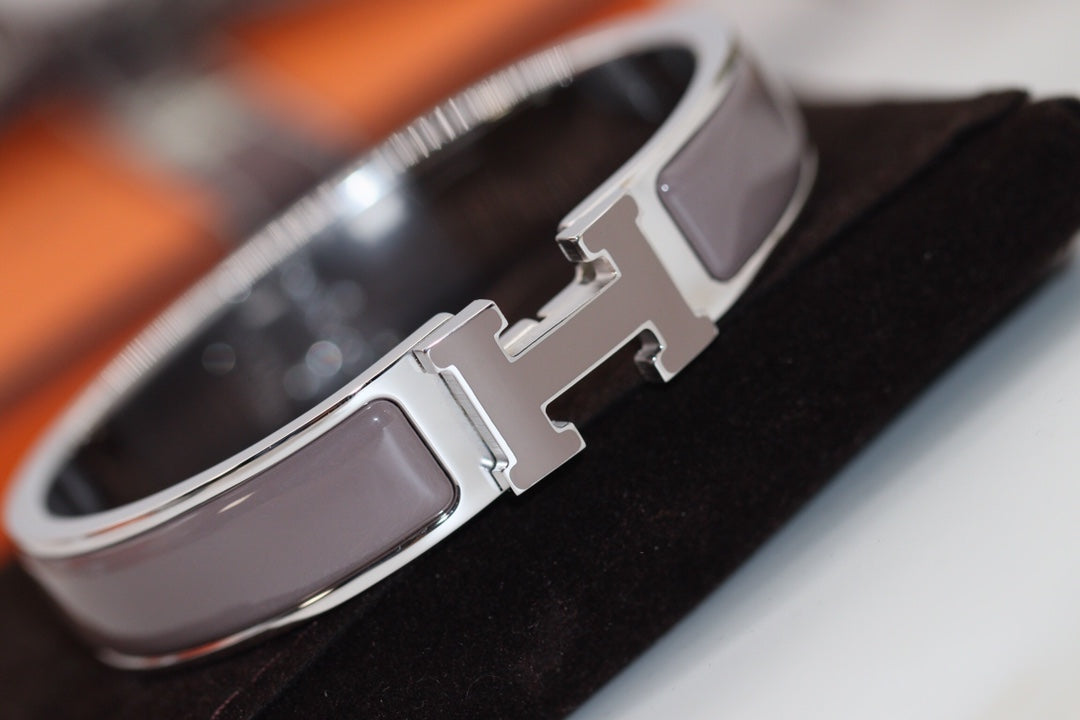 [Royal&Vicky]H BRACELET 12MM BROWN