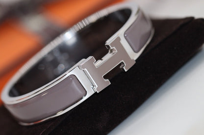 [Royal&Vicky]H BRACELET 12MM BROWN