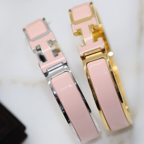 [Royal&Vicky]H BRACELET 12MM PINK