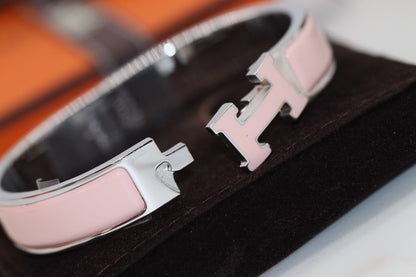 [Royal&Vicky]H BRACELET 12MM PINK