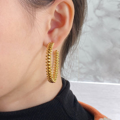 [Royal&Vicky]CLASH HOOP EARRINGS