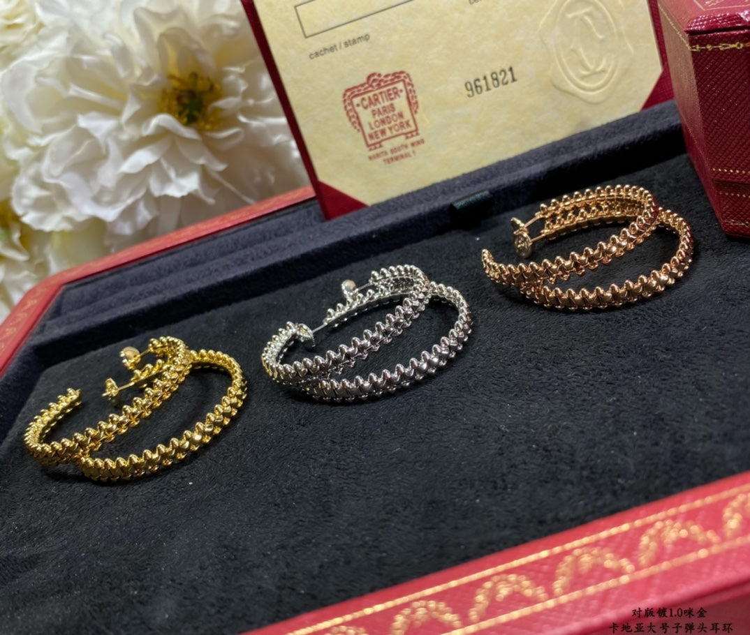 [Royal&Vicky]CLASH LARGE HOOP EARRINGS