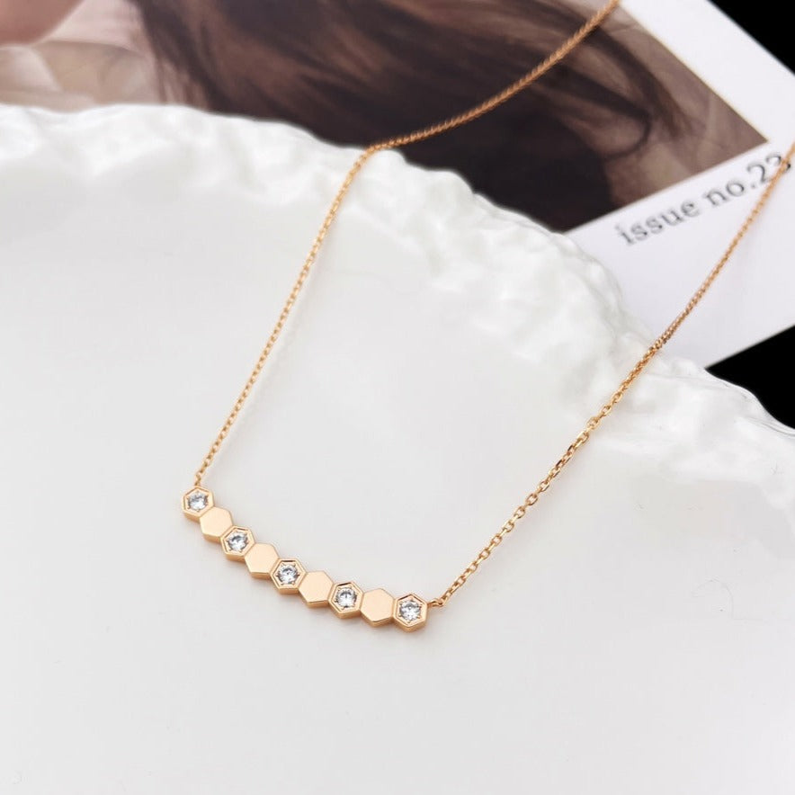 [Royal&Vicky]BEE MY LOVE DIAMOND NECKLACE
