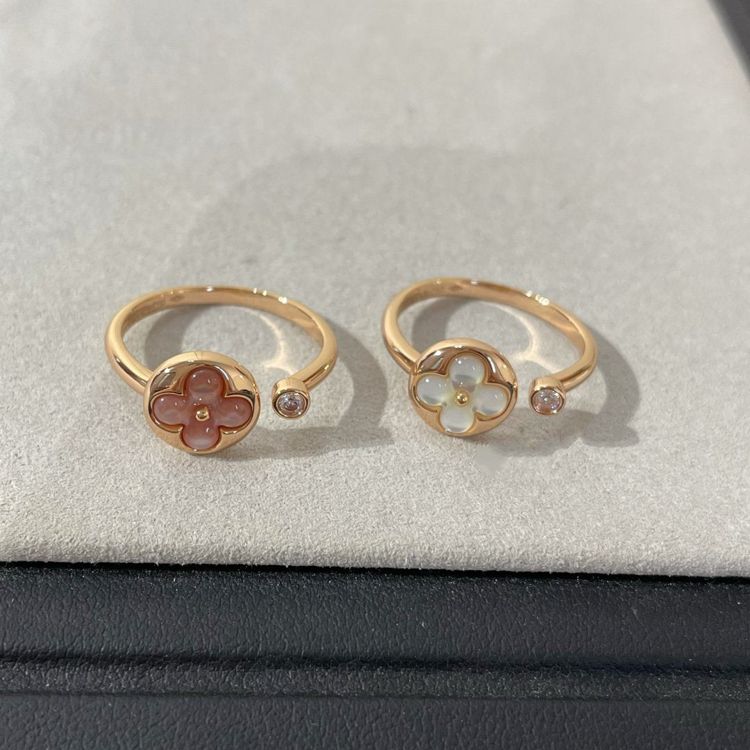 [Royal&Vicky]SUN 1 DIAMOND PINK MOP RING