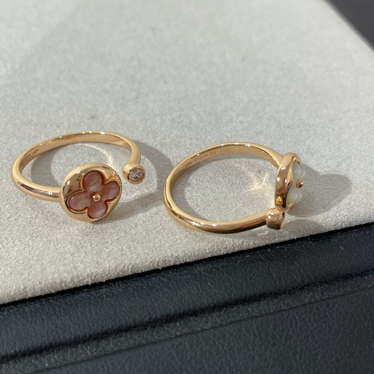 [Royal&Vicky]SUN 1 DIAMOND PINK MOP RING