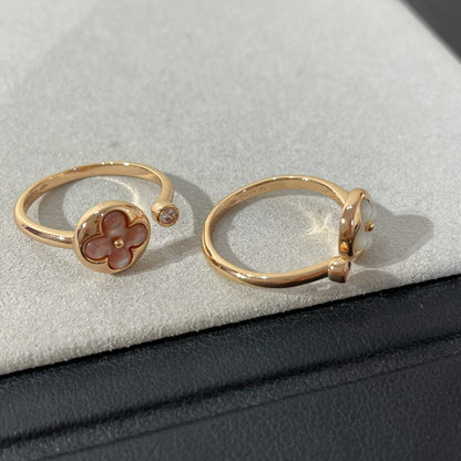 [Royal&Vicky]SUN 1 DIAMOND PINK MOP RING