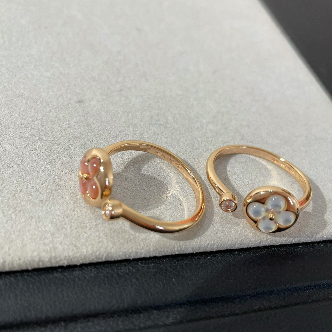 [Royal&Vicky]SUN 1 DIAMOND PINK MOP RING