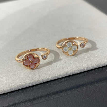 [Royal&Vicky]SUN 1 DIAMOND PINK MOP RING