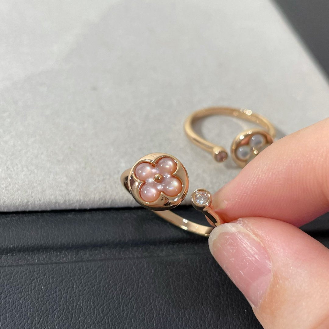 [Royal&Vicky]SUN 1 DIAMOND PINK MOP RING