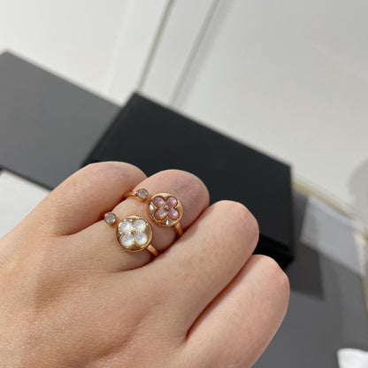 [Royal&Vicky]SUN 1 DIAMOND PINK MOP RING