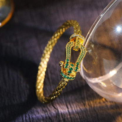 [Royal&Vicky]FORCE 10 GOLD GREEN DIAMOND PAVED
