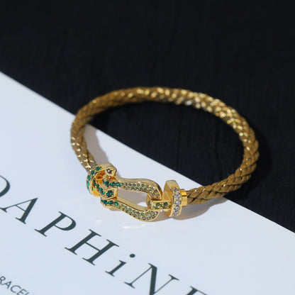 [Royal&Vicky]FORCE 10 GOLD GREEN DIAMOND PAVED
