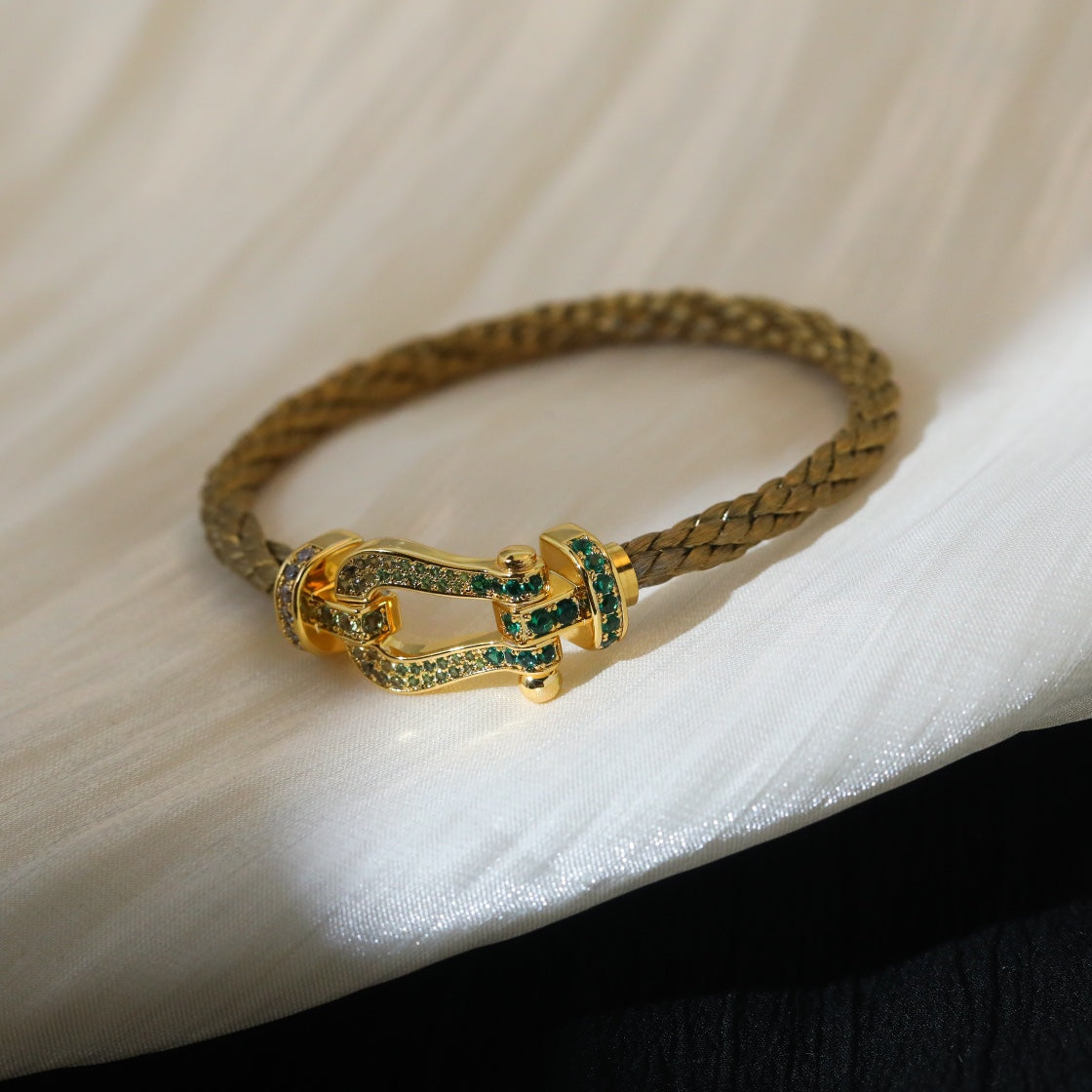 [Royal&Vicky]FORCE 10 GOLD GREEN DIAMOND PAVED