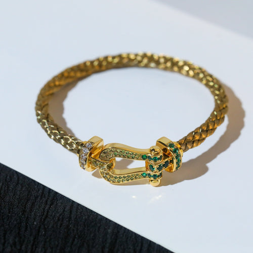 [Royal&Vicky]FORCE 10 GOLD GREEN DIAMOND PAVED