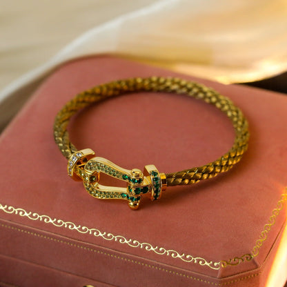 [Royal&Vicky]FORCE 10 GOLD GREEN DIAMOND PAVED