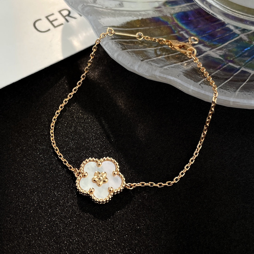[Royal&Vicky]LUCKY SPRING ROSE GOLD MOP BRACELET