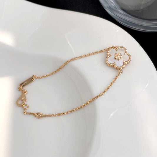 [Royal&Vicky]LUCKY SPRING ROSE GOLD MOP BRACELET