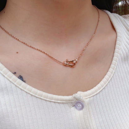 [Royal&Vicky]FORCE 10 PINK GOLD DIAMOND NECKLACE