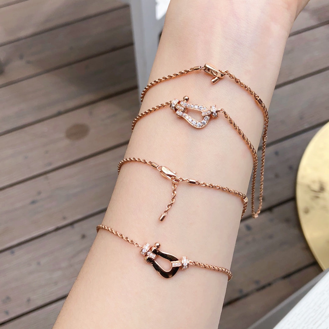 [Royal&Vicky]FORCE 10 PINK GOLD DIAMOND NECKLACE