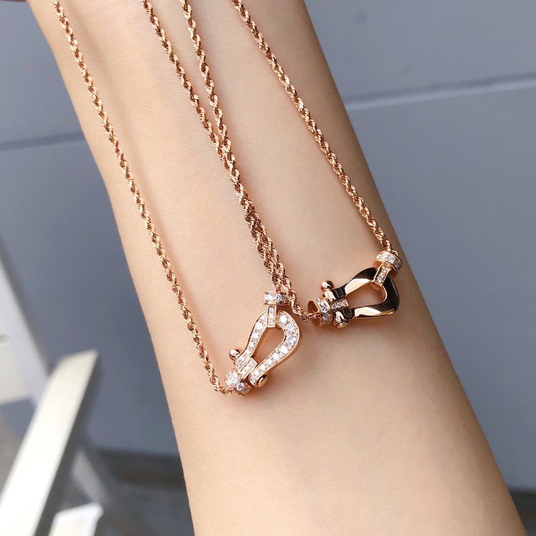 [Royal&Vicky]FORCE 10 PINK GOLD DIAMOND NECKLACE