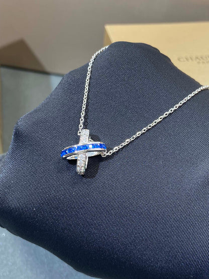 [Royal&Vicky]LIENS DIAMOND SILVER NECKLACE