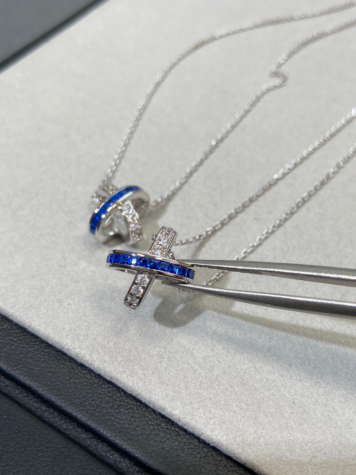 [Royal&Vicky]LIENS DIAMOND SILVER NECKLACE